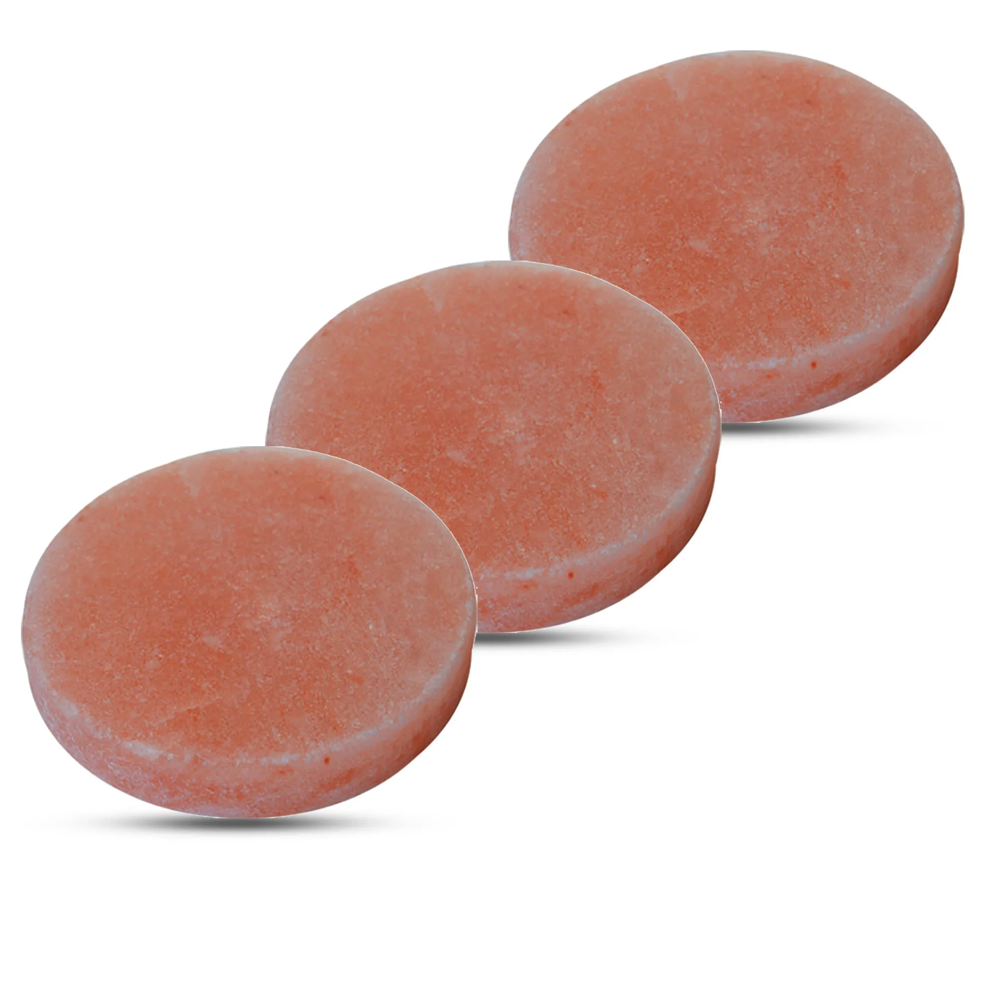 Himalayan Salt Cooking Slabes Plate Tiles 100% Natural Wholesale Cooking Slabes Salt Plate Rock Salt Plate Round Shape