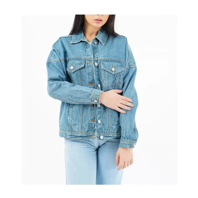 New Arrival Women Summer Apparel Ladies Fashion Washed Denim Jackets Streetwear Crop Denim Jackets