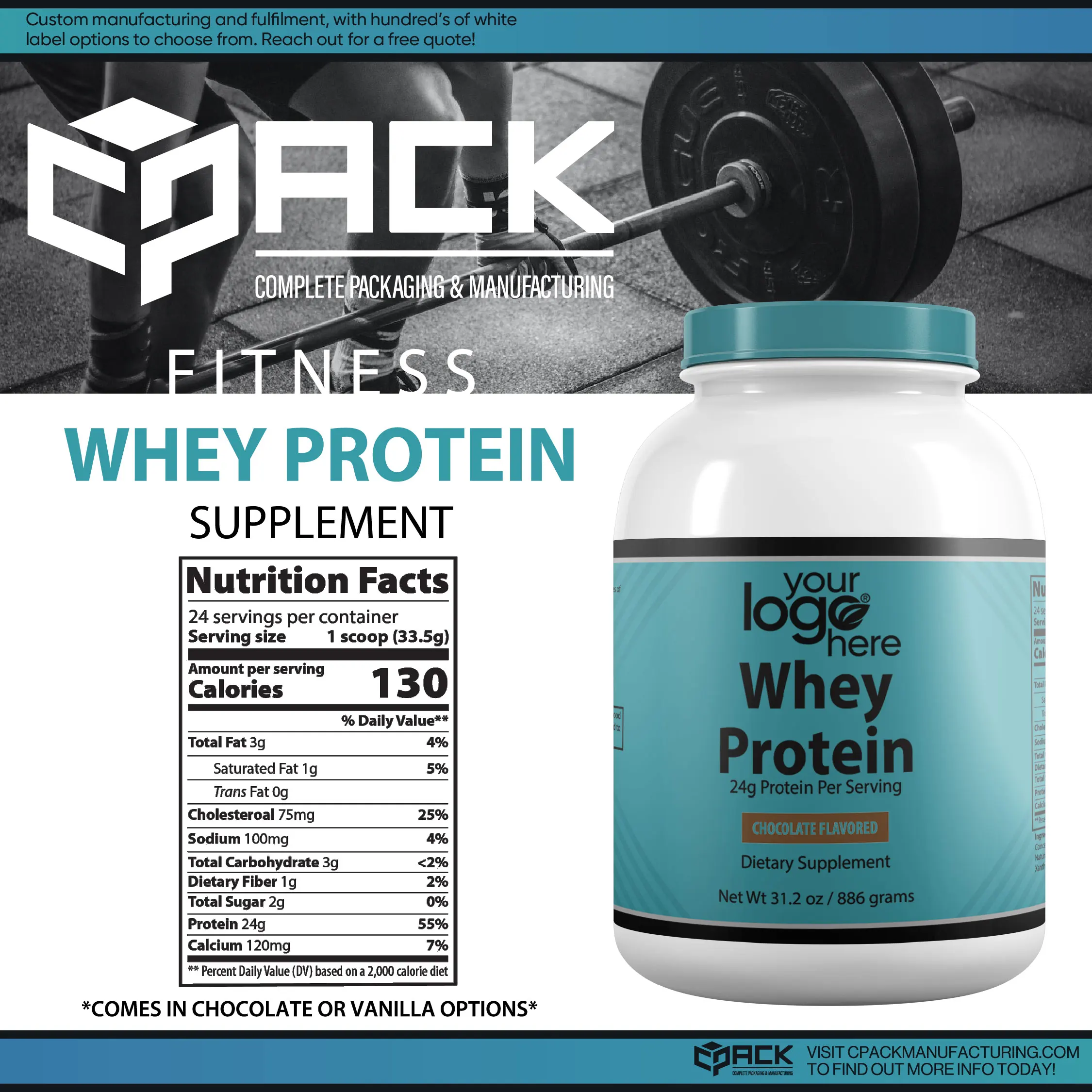 Private Label Protine Powder Whey Protein Sports Fitness Healthcare Supplement From US Supplier