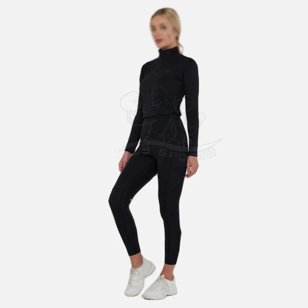 OEM Equestrian Clothing Women Mesh Horse Riding Shirts Competition Shirt Equestrian Shirt And Pant for women