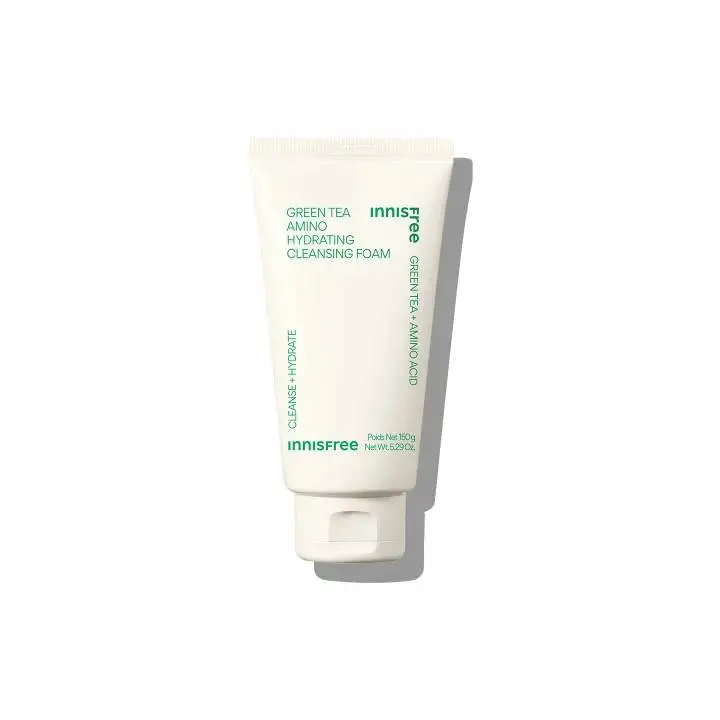 innisfree Green Tea Amino Moisture Cleansing Foam 150G Creamy Face Cleanser korean skincare cleansing foam INNISFREE