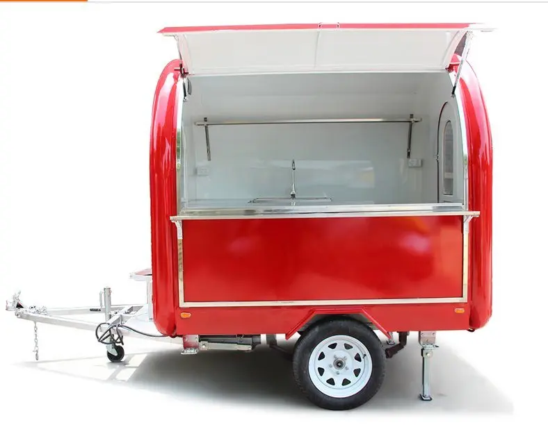 Small Outdoor Catering Mobile Street Food Truck New Mobile Street Food Trailer Kiosk Design for Street Food Vending Cart