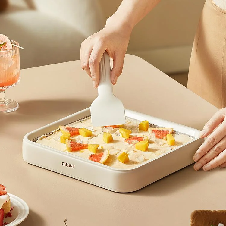 Portable self cooling mini fried yogurt ice roll machine ice cream roll ice cream machine pan machine for home