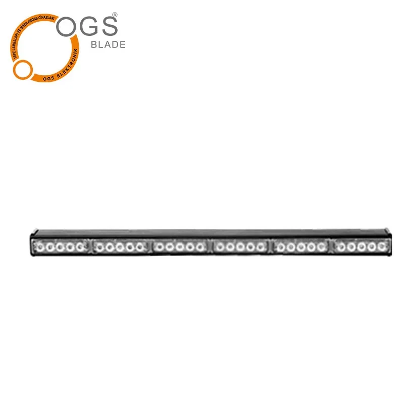 One Way Led Warning Profile Light for Police Cars Emergency Vehicles Fire Trucks Led Lightbar 3W Power Leds Strobe  Light Bar