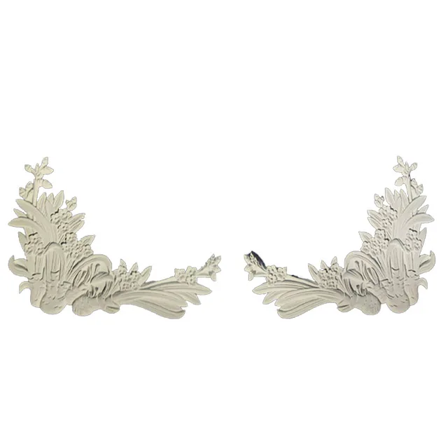 Modern Design Decorative Fiberglass Silicone Material Gypsum Pediment Molds Plaster Ceiling Mountain Flower molding