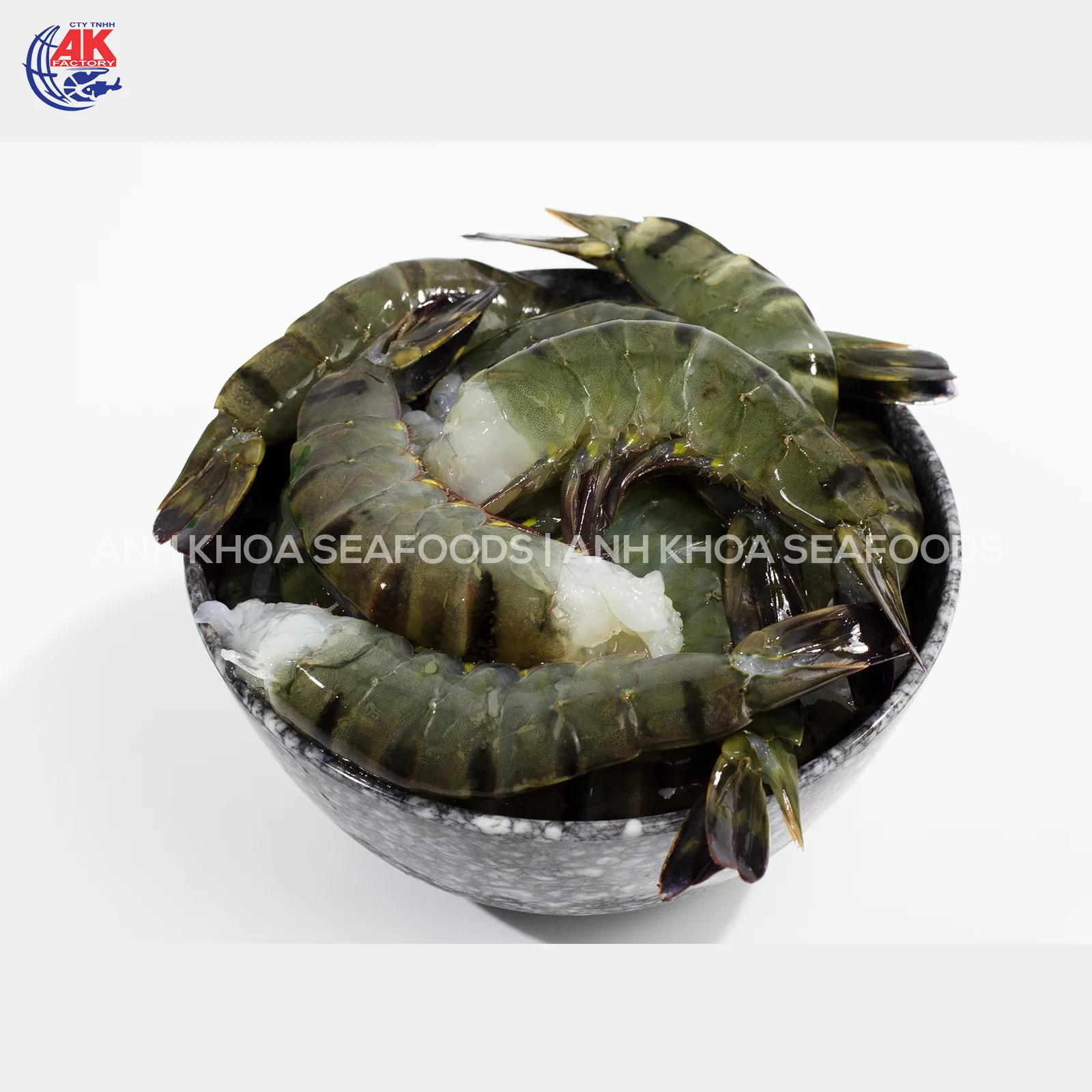 Vietnam Qualified Seafood Frozen Headless Black Tiger Shrimp Shell On BT/HLSO With Custom Weight Order Wholesale