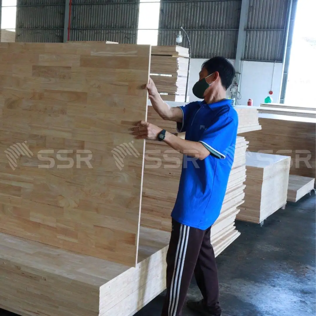 SSR VINA - Rubber Wood Finger Joint Board - ABC Grade Finger joint board rubber wood panel