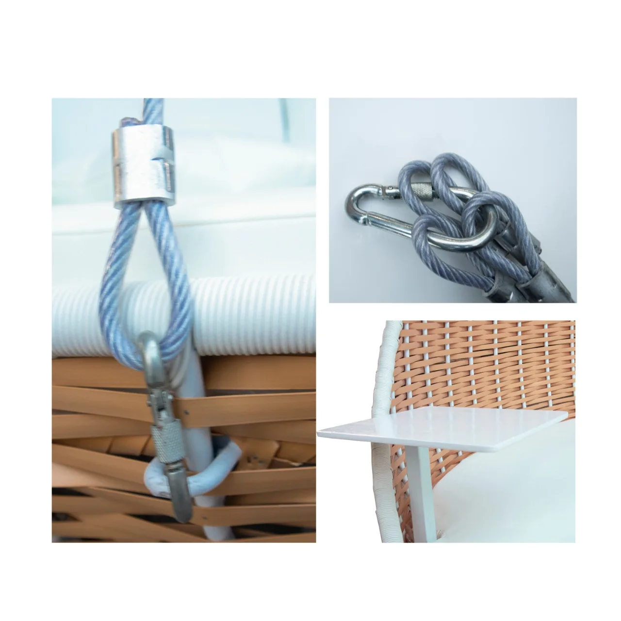 Good Quality Hanging Round Bed With rattan wicker Patio handwoven for Outdoor Bed Hanging Swing Garden