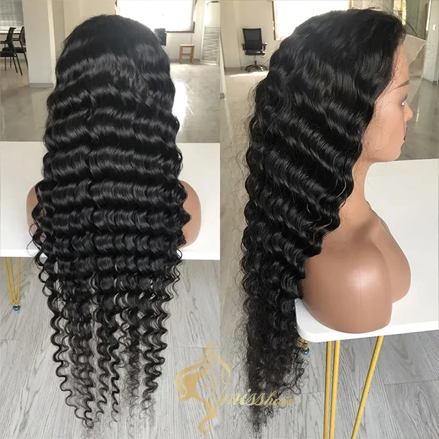 13x4 Transparent hd Lace Wig for American Black Women Deep 13x6 hd Lace Frontal Wigs 40 Inch Full Wig Raw Human Hair Lace Front