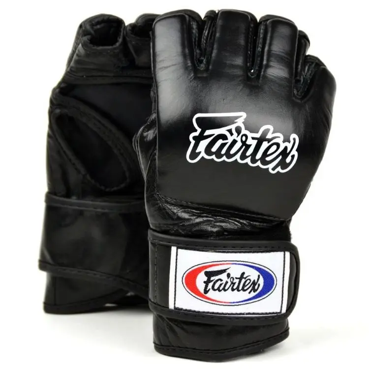 Высококачественные перчатки Fairtex MMA 100% натуральная кожа Грэпплинг Муай Тайский кикбоксинг спарринг