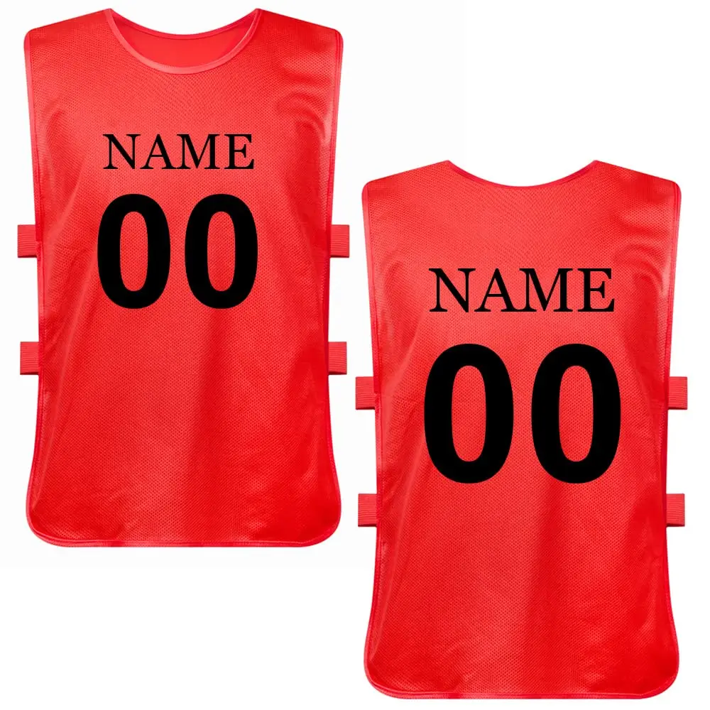 Adults Sport Training BIBS Vest Basketball Cricket Soccer Football Rugby Mesh Breathable Scrimmage Vests