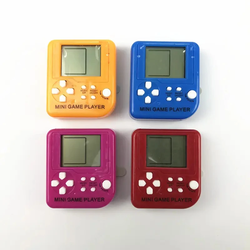 kids Handheld pixel Screen Mini Classic Game Machine Retro Brick Game Console Keychain