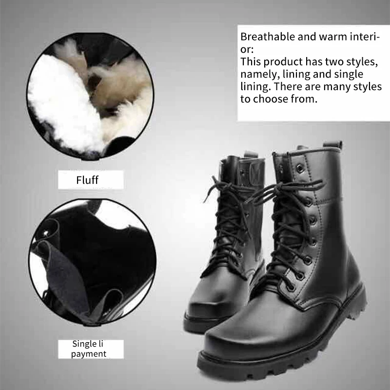 Лидер продаж, мужские высокие ботинки Martin, мужские кожаные ботинки, шерстяная теплая хлопковая обувь, уличные тренировочные ботинки со стальным носком, защитная обувь