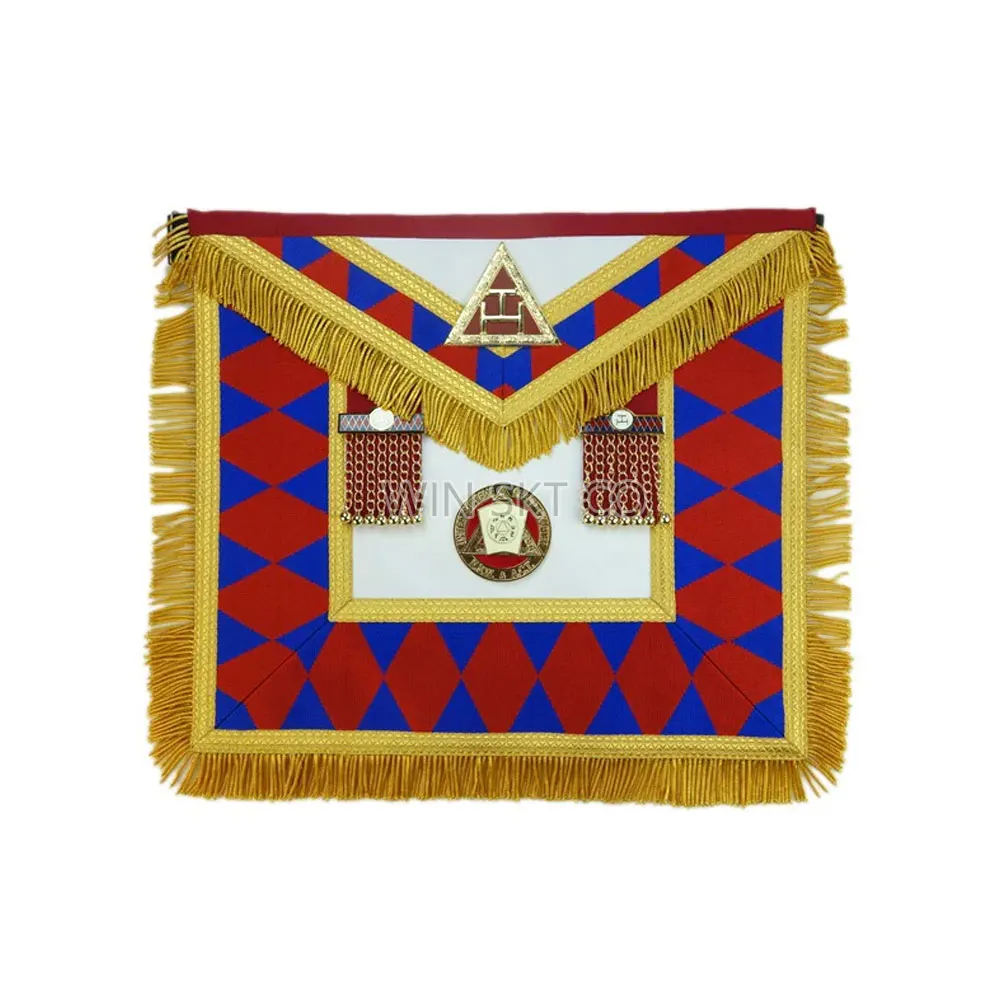 High Quality Hand Embroidered Masonic Master Mason Apron Professional Design Masonic Aprons
