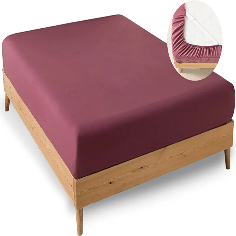 Fade Resistant Double Brushed Ultra Soft Microfiber   Pocket Single Fitted Sheet