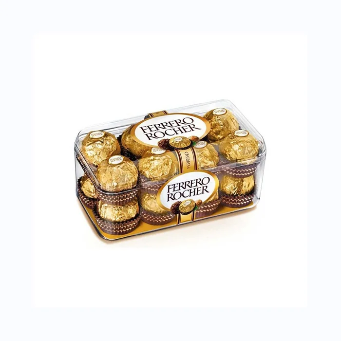 Ferrero Rocher, Rafaello Chocolate, Snickers, Ferrero Nutella.