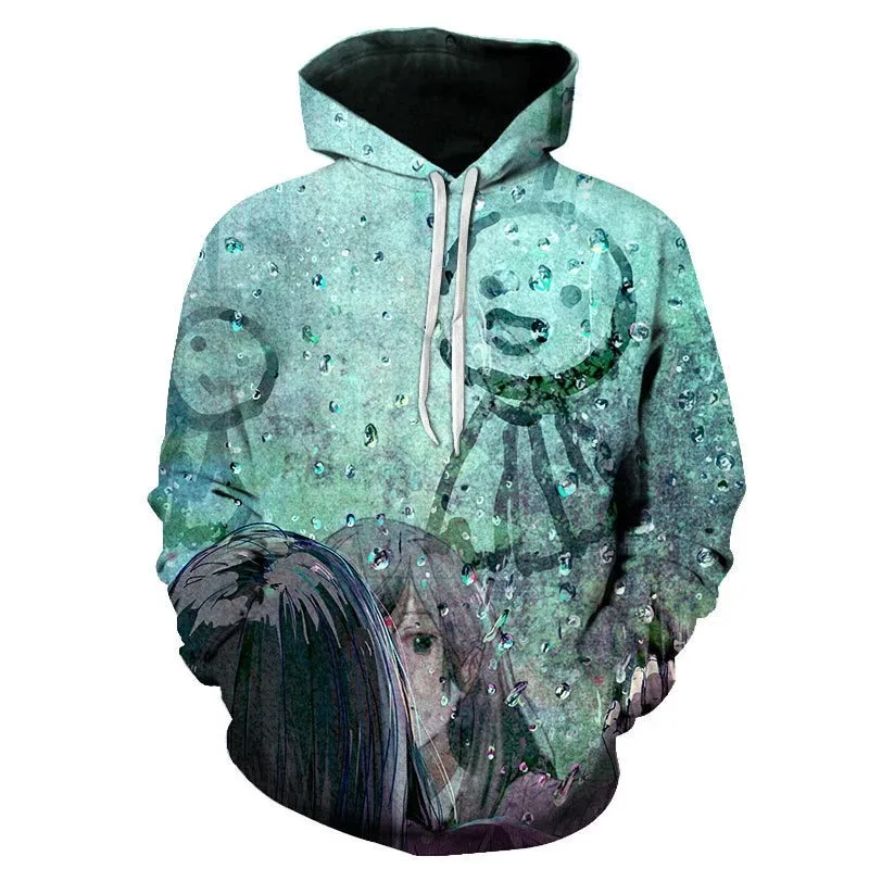 New Fashion Clothes for Men Loose 3D Print Tops Stranger Things Sweatshirts 2023 hooded sweatshirt