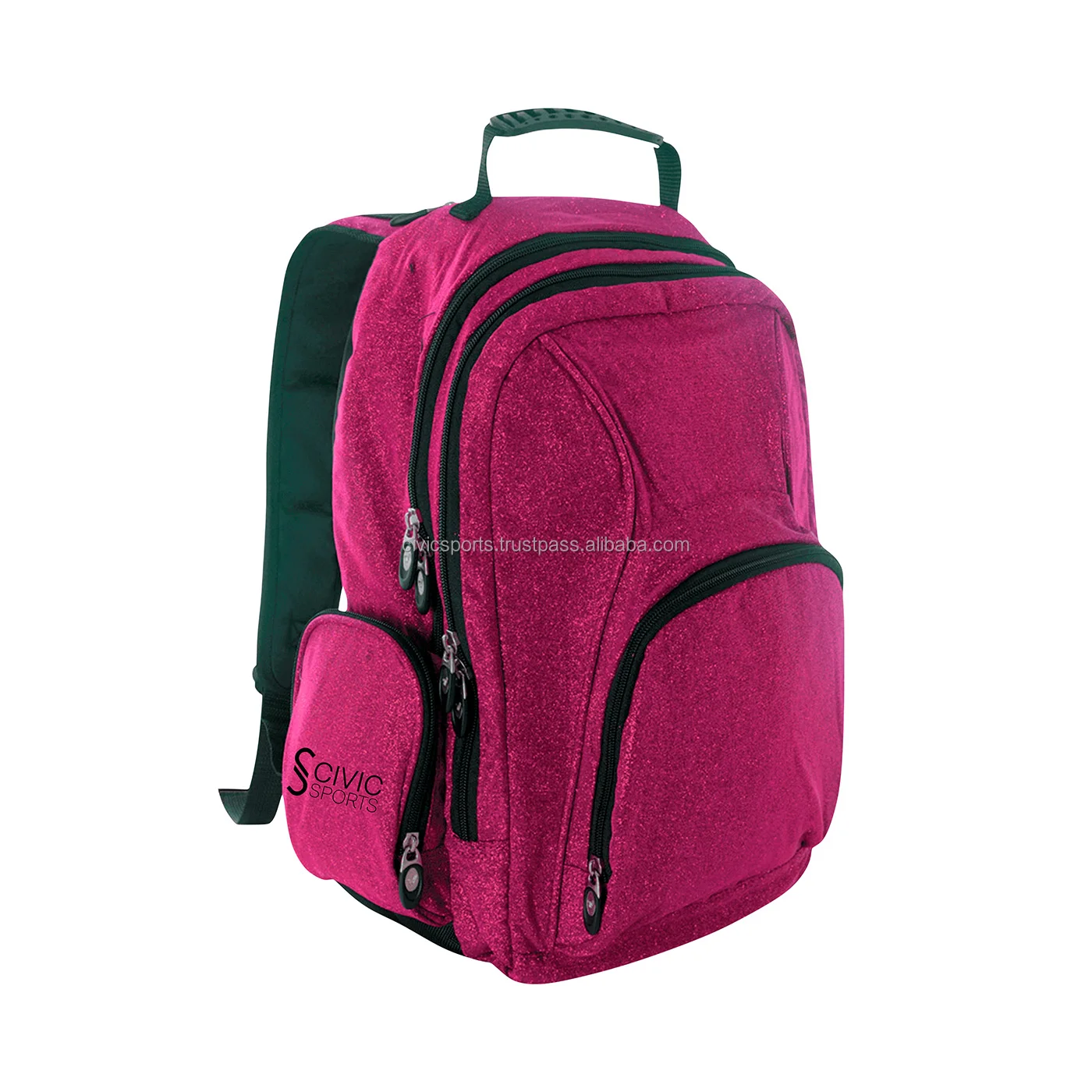 Glitter Mini Backpack Fashionable Shoulder Bag Custom Logo Women Pu Leather Backpack Cheerleader Backpack for School Dance Bag