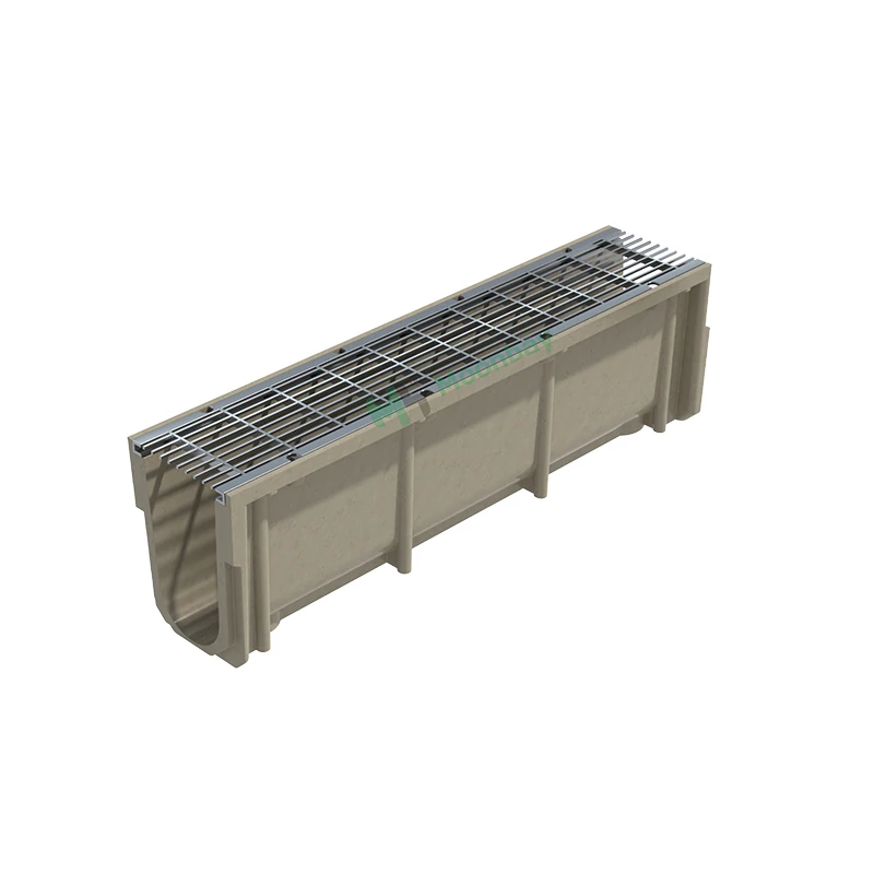 High Strength polymer ditch drainage channel for rain water drainage systems