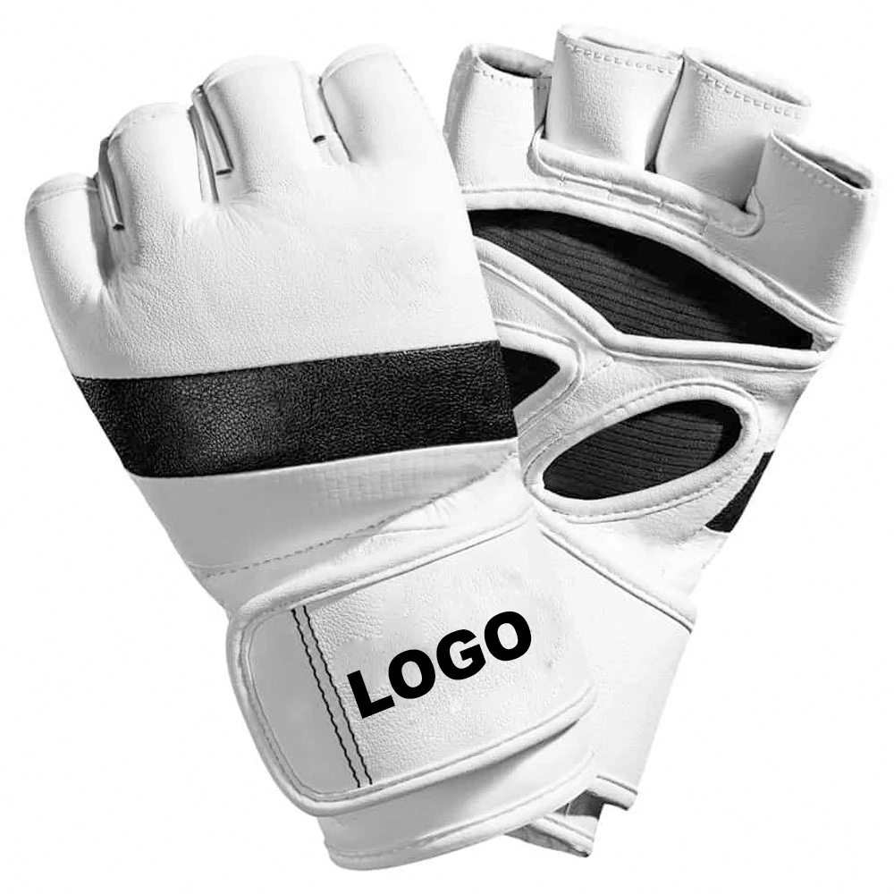 OEM Leather and Cowhide MMA Sparring Gloves for Adults Kickboxing and Combat Sports Training Mixed Martial Arts Punching