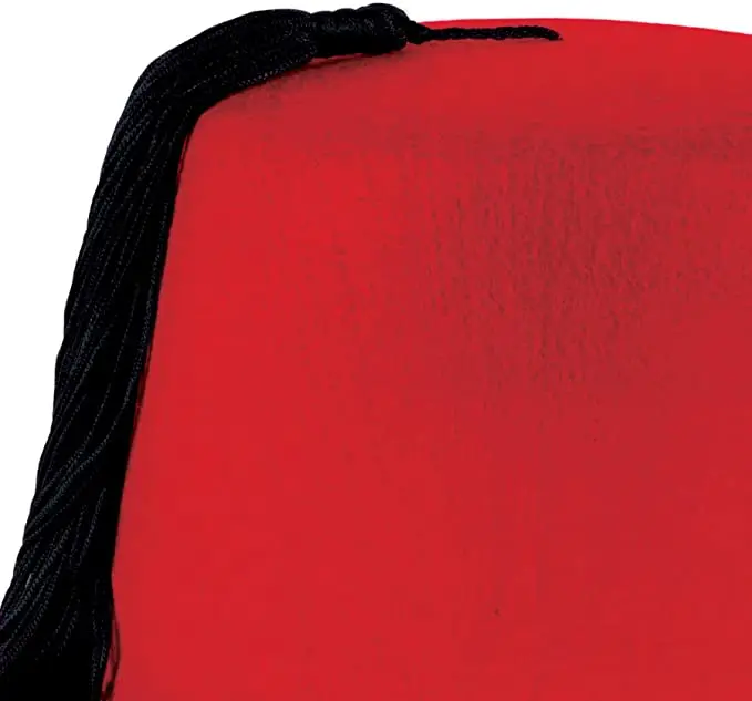 Felt Red Fez Hat Gold Tassel Shriner Turkish Casablanca Moroccan Hat Adult Costume Customize Wholesale