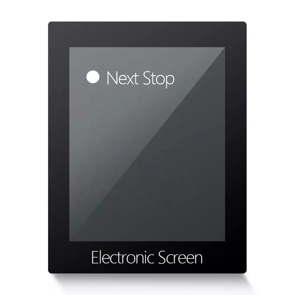 Smart City Customizable Smart Bus System with Touchable Interactive Screen Bus Stop Digital Signage and Passenger Counting Box