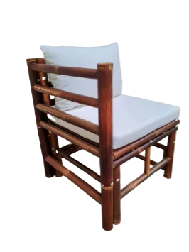 bamboo sofa corner living room furniture With waterproof bottom cushion and back pillow