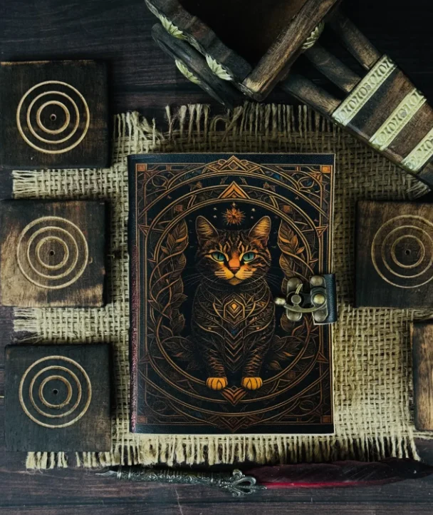 Wholesale A5 Custom Printed Pure Leather Journal Women Features Strength Image Thread Sewing Bound Blank Book Paper Cover A4