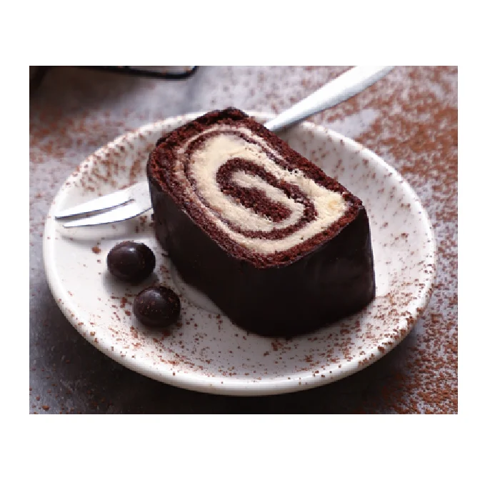 Wholesale Modern Exquisite Appearance Swiss Roll Quality Low-sugar Chocolate Durian Frozen Egg Pattern Sweet Taste Box Packaging