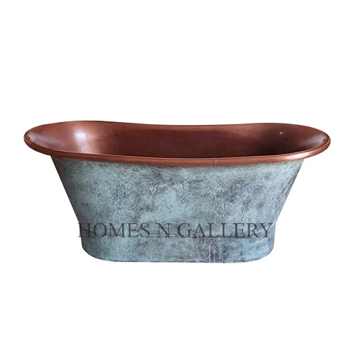 Top Selling High Quality Attractive Design Handmade Amazing Finishing Handmade Pure Copper Freestanding Bathtub From India