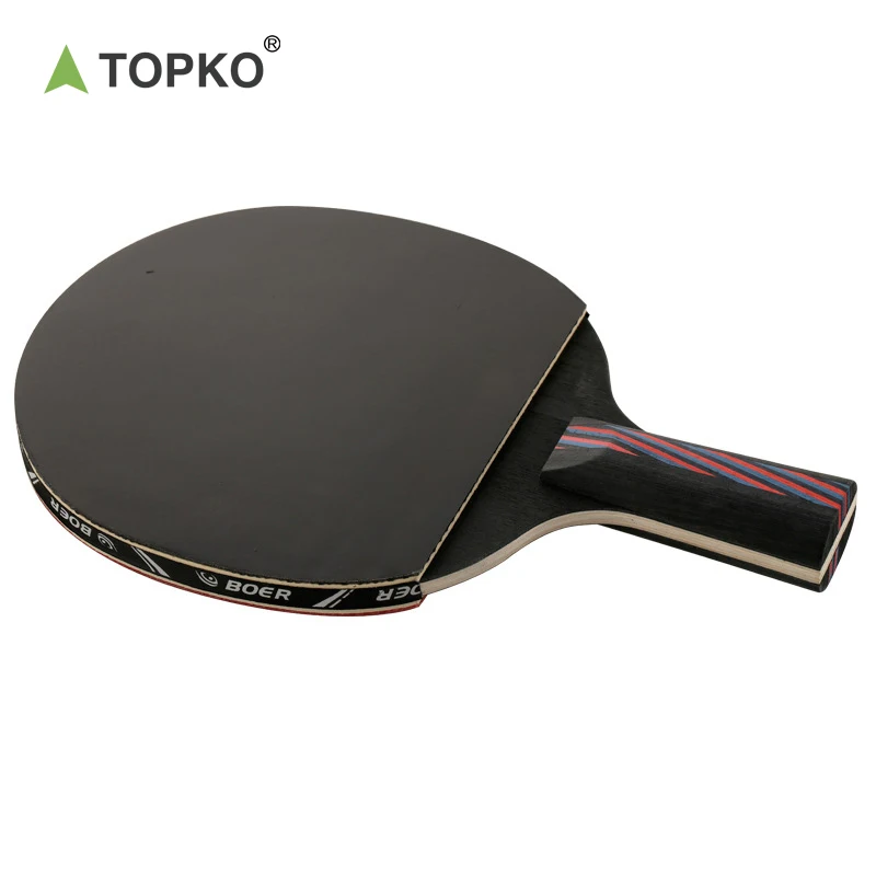 Topko High quality Professional Pingpong Paddle Table Tennis Rackets Double-Sided Reverse Tape Table Tennis bats