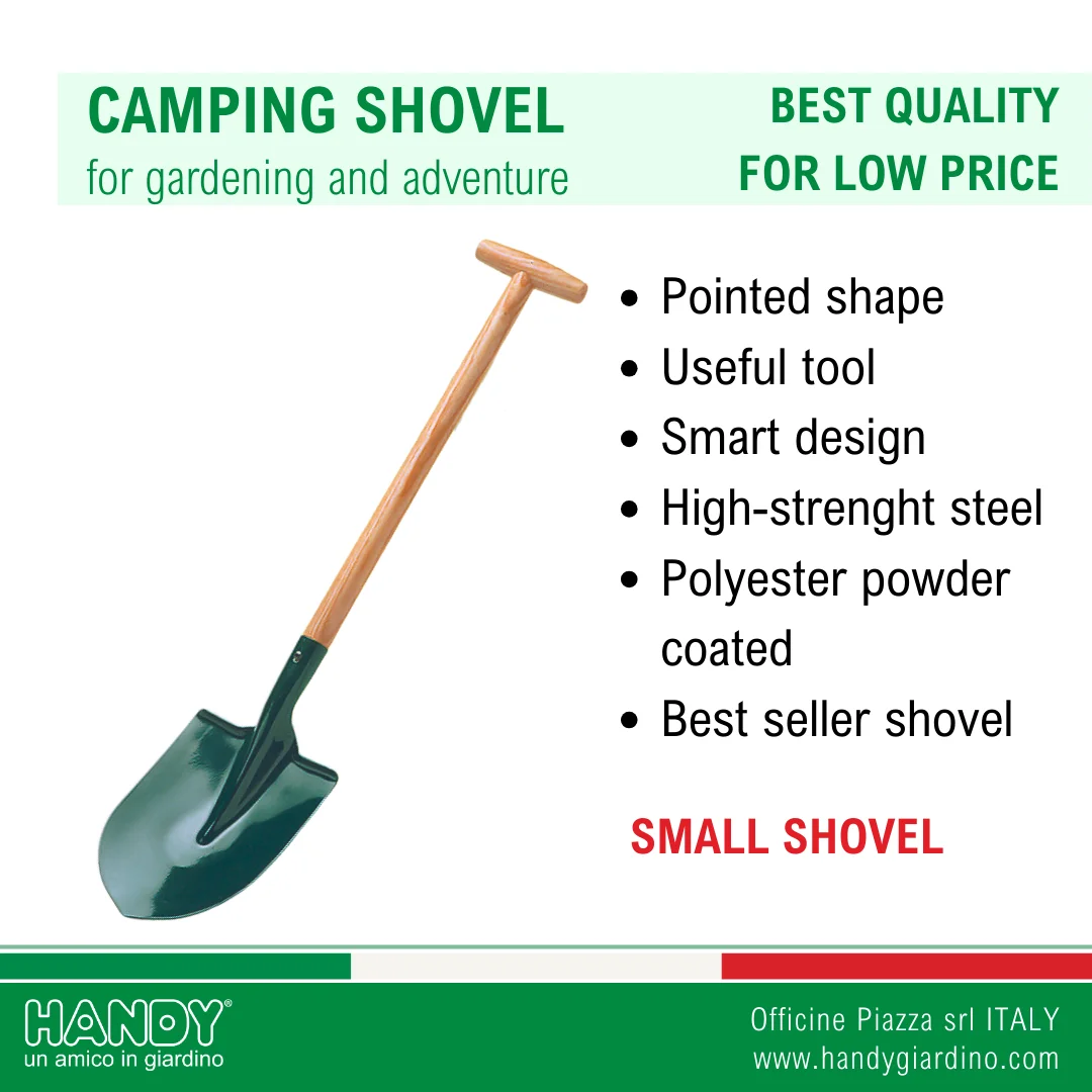 Wholesale Small Steel Shovel with 6 1/4 Green Blade Polyester Powder Painted Camping Gardening Nursery-Most Requested DIY Tool