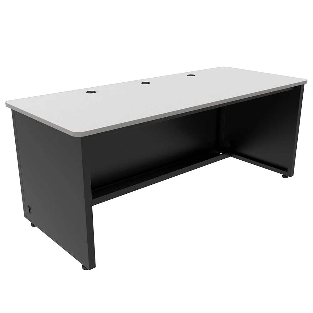 VersaDesk Enclosed Classroom Desk Black/Grey