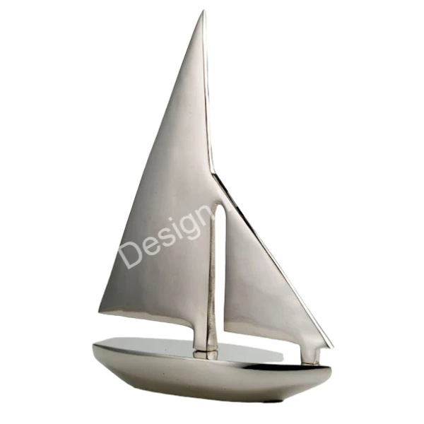 Buy Online Antique Sailboat Model Table Object Easy Movable Unique Logo Printed Cast Aluminium Yacht Table Accent From India