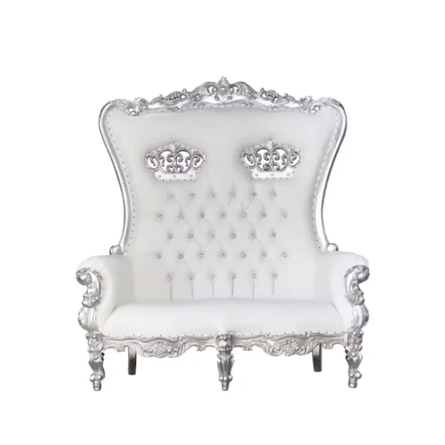 Premium Luxury Royal Throne Chairs King And Queen Throne High Back Chair For Wedding Events And Hotel Wholesale Price