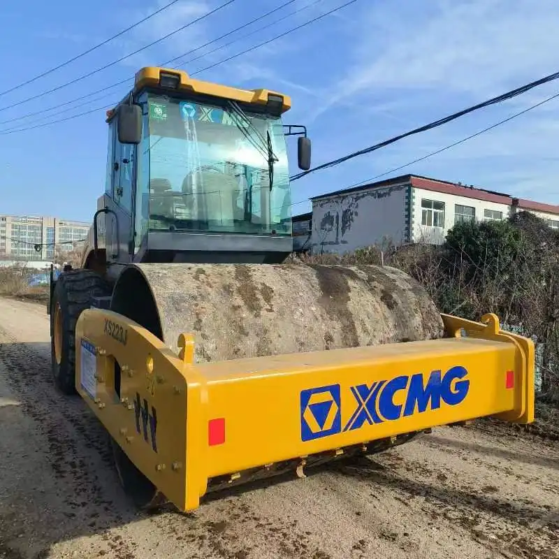 China famous brand XCMG Ofiicial road roller 22tons XS223J Single Drum Vibratory Roller Used XCMG 223J Comapactor