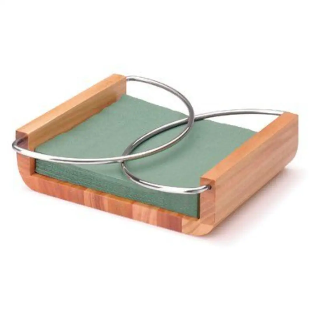 Premium Grade American Tissue Stand Wood And Metal Material Crafts Geometrical Style Top Selling  Retro napkin Stand At Low MOQ