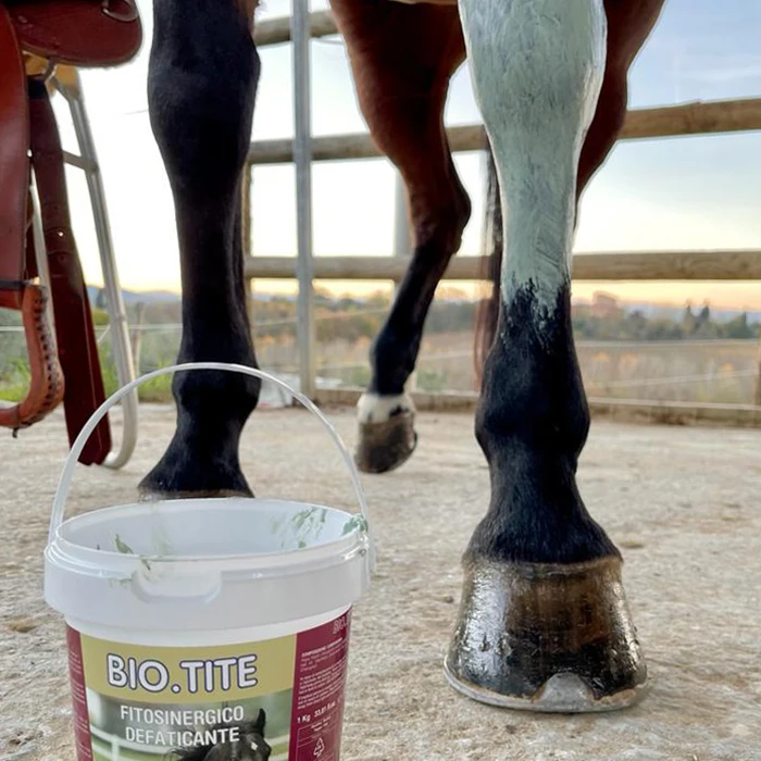 Top quality made in Italy plant based formulation BIO TITE natural anti fatigue clay for horses