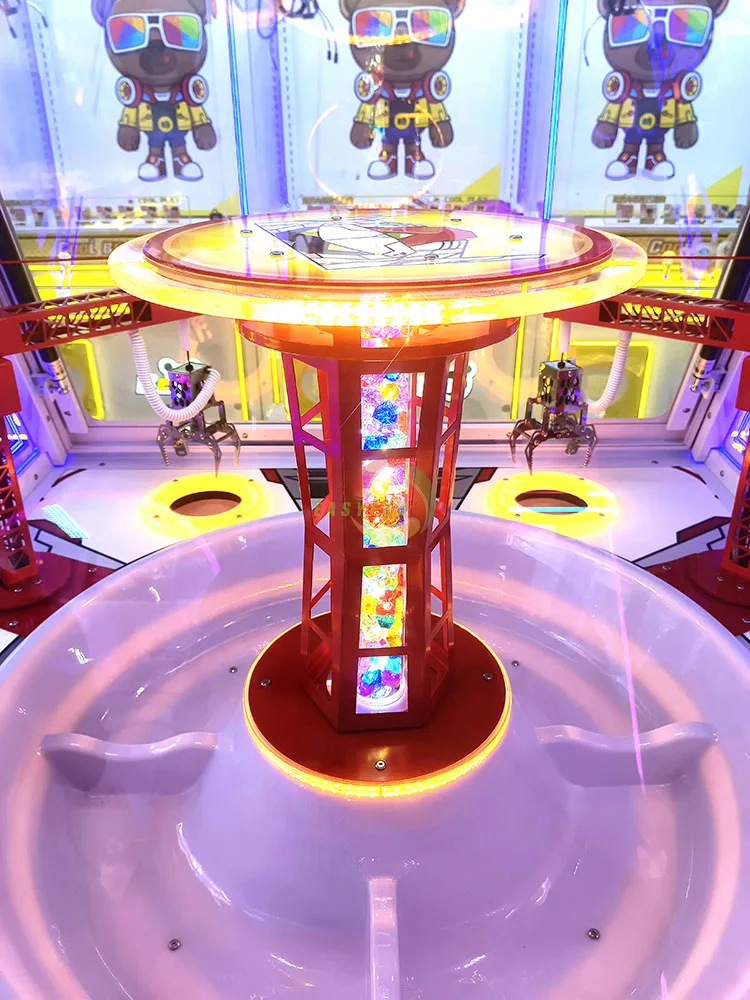 4 players Arcade Toy Claw Machine Coin Operated Excavator Redemption Gift Game Machine for Kids