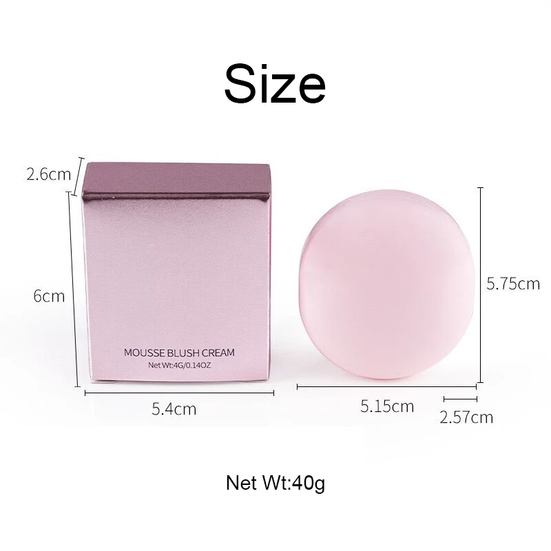 Private Label 5 Colors Natural Cheek Blusher Creamy Waterproof Long Lasting Custom Logo Blush