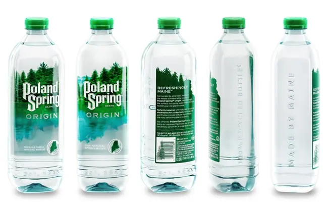 Poland Spring 100% Natural Spring Water  8 ounces  12 pack