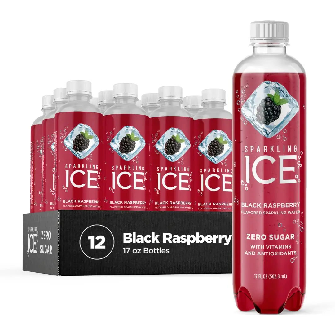 Sparkling Ice Black Raspberry, 17 Ounce Bottles  Pack of 12 All Flavors Available