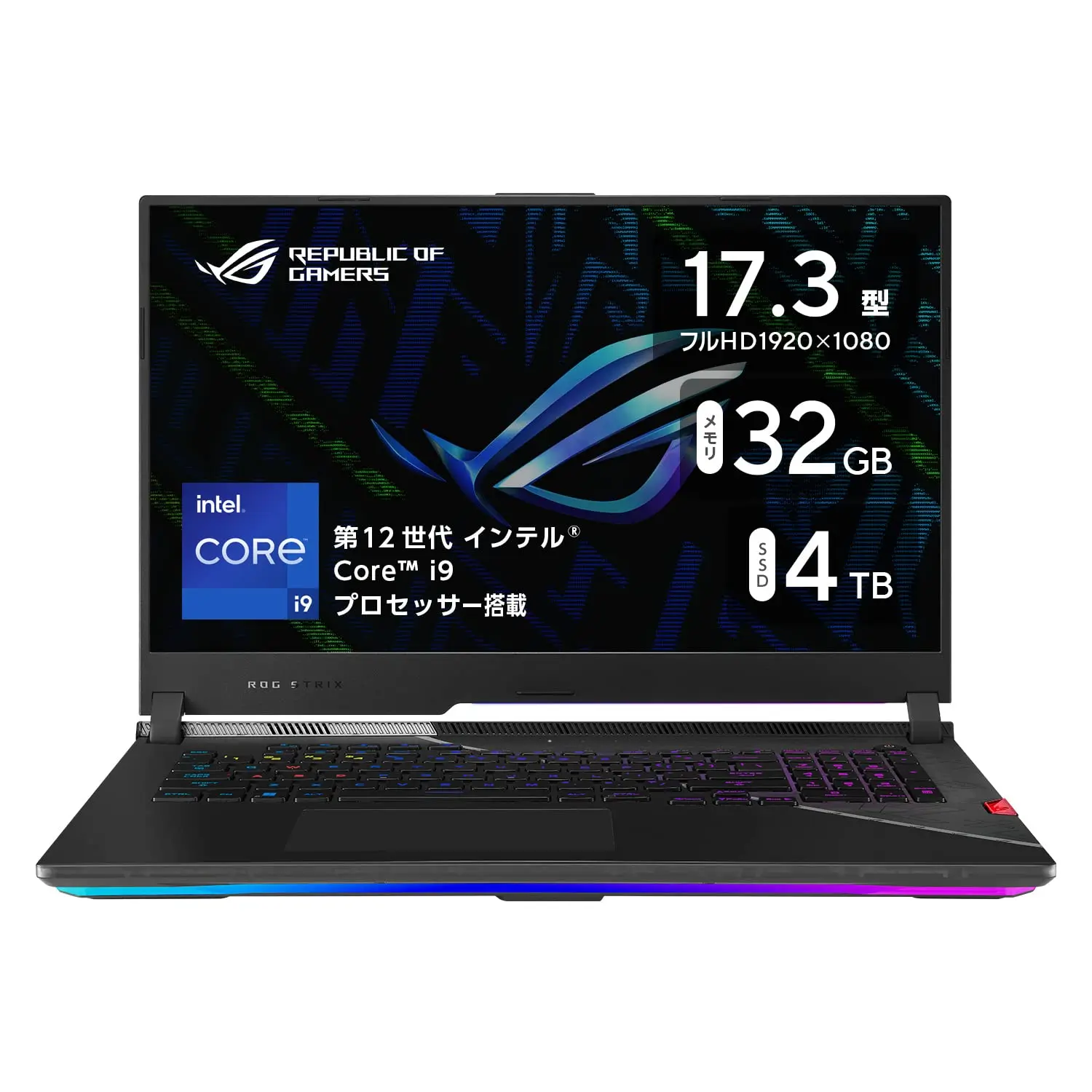 Супер скидка для-ASUS ROG Strix SCAR 17 дюймов SE i9-12950HX RTX 3080 Ti 32GB памяти 4TB SSD игровой ноутбук