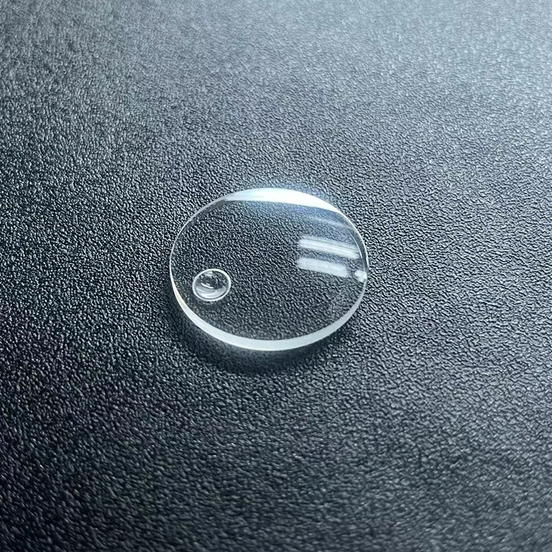 Flat Round Sapphire Crystal Sapphire Watch Glass with Date Window