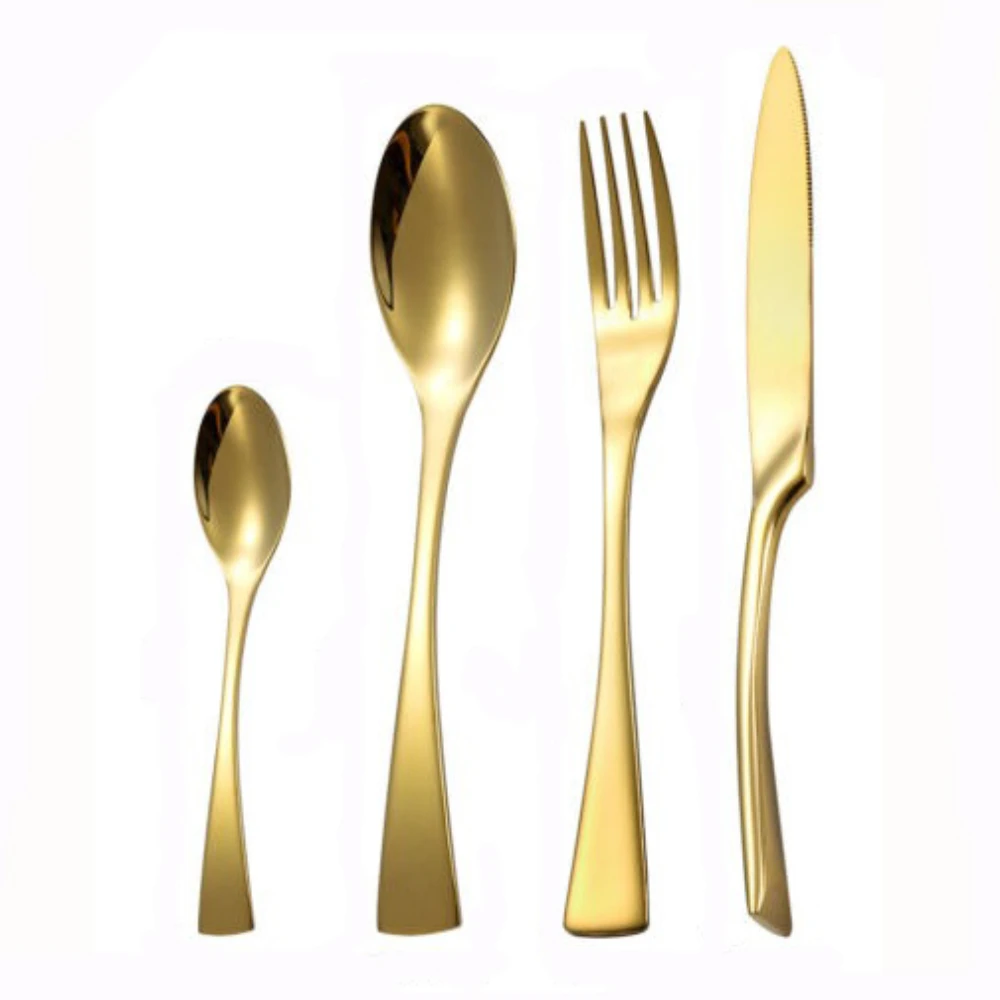 Handmade Wholesale Knife Fork Spoon Silverware Stainless Steel Flatware Modern Metal Cutlery Set for Table Setting Dinner Lunch