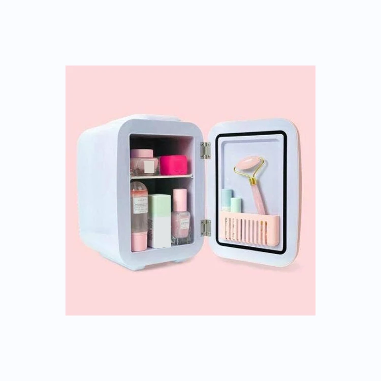 Hot sell portable cosmetic skincare refrigerator make up beauty smart fridge glass door mini fridge