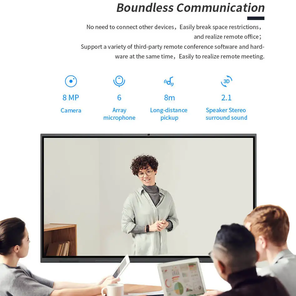 OKView 55/65/75/86/98/110 interactive whiteboard/smart board/touch screen/display for classroom/meeting room