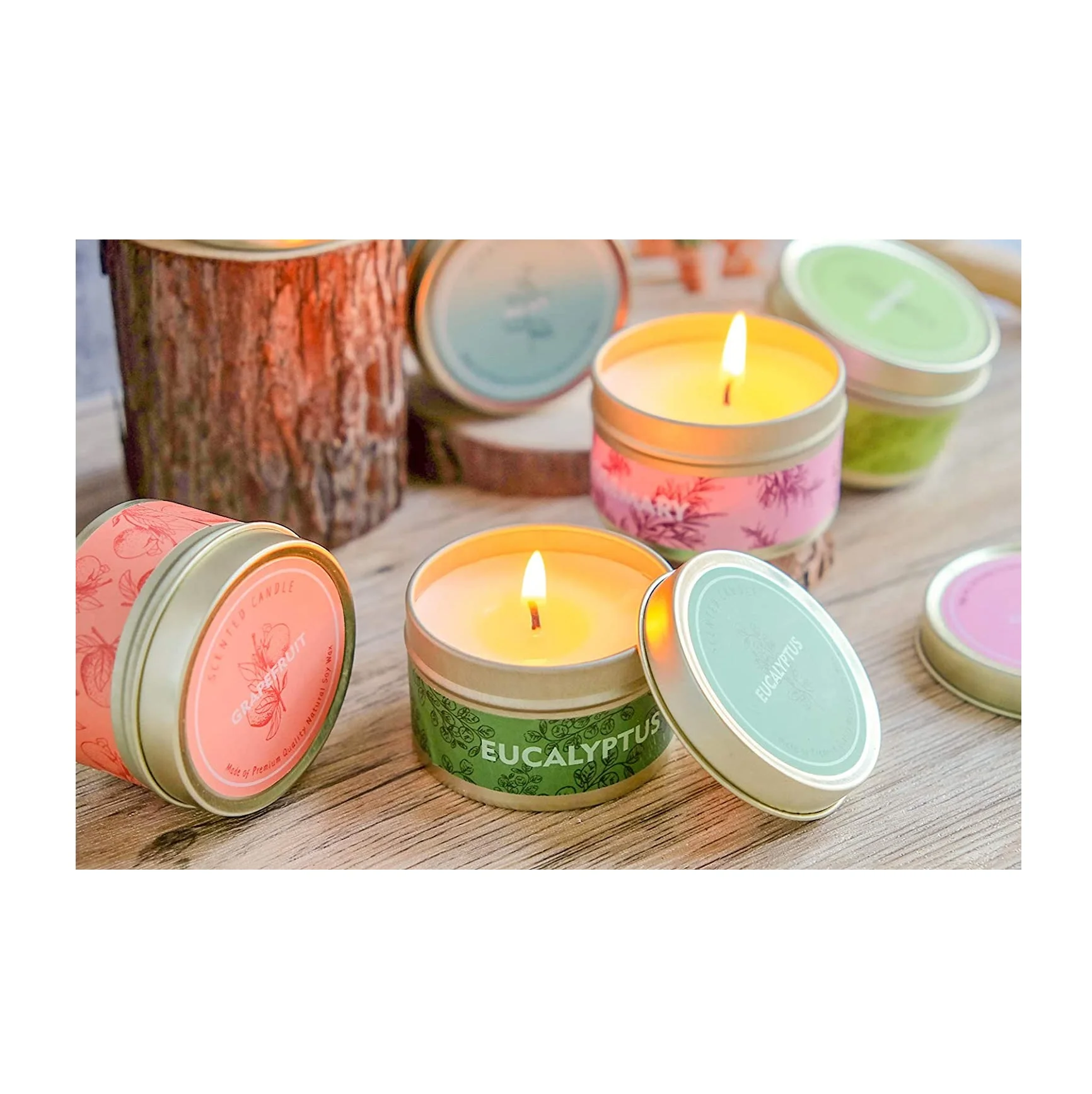 factory price scented candle customized multiple colors soy wax candles scented