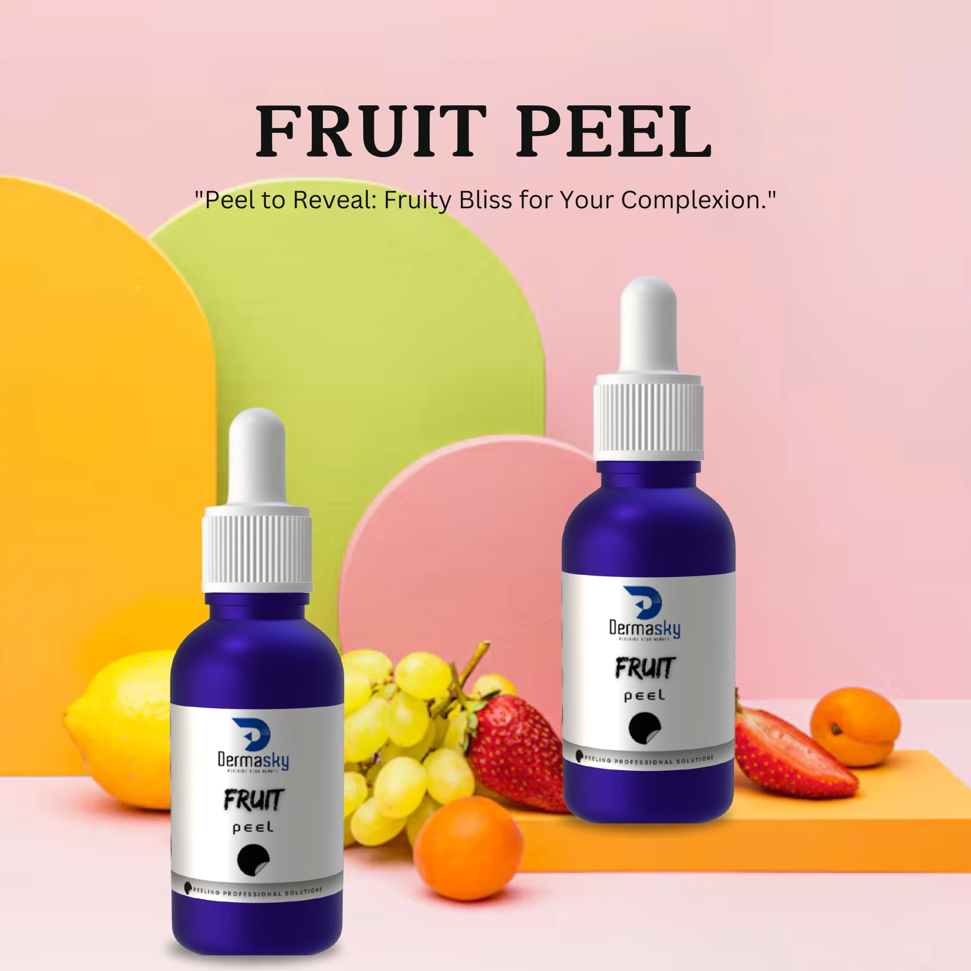 Private Label Extra Strength Fruit peel for face Skin Whitening Remove Dead Skin Exfoliating Anti Dark Spots skin whitening