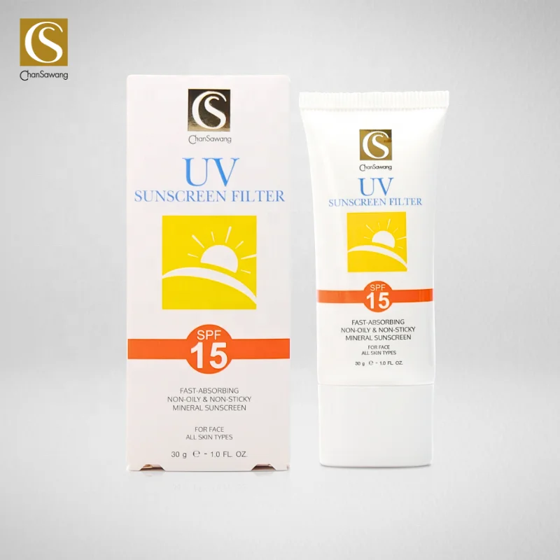 Private Label Tinted Sunscreen Cream SPF 15 Mineral Facial Sunblock Reef Safe Zinc Oxide Face Cream Custom OEM from Thailand